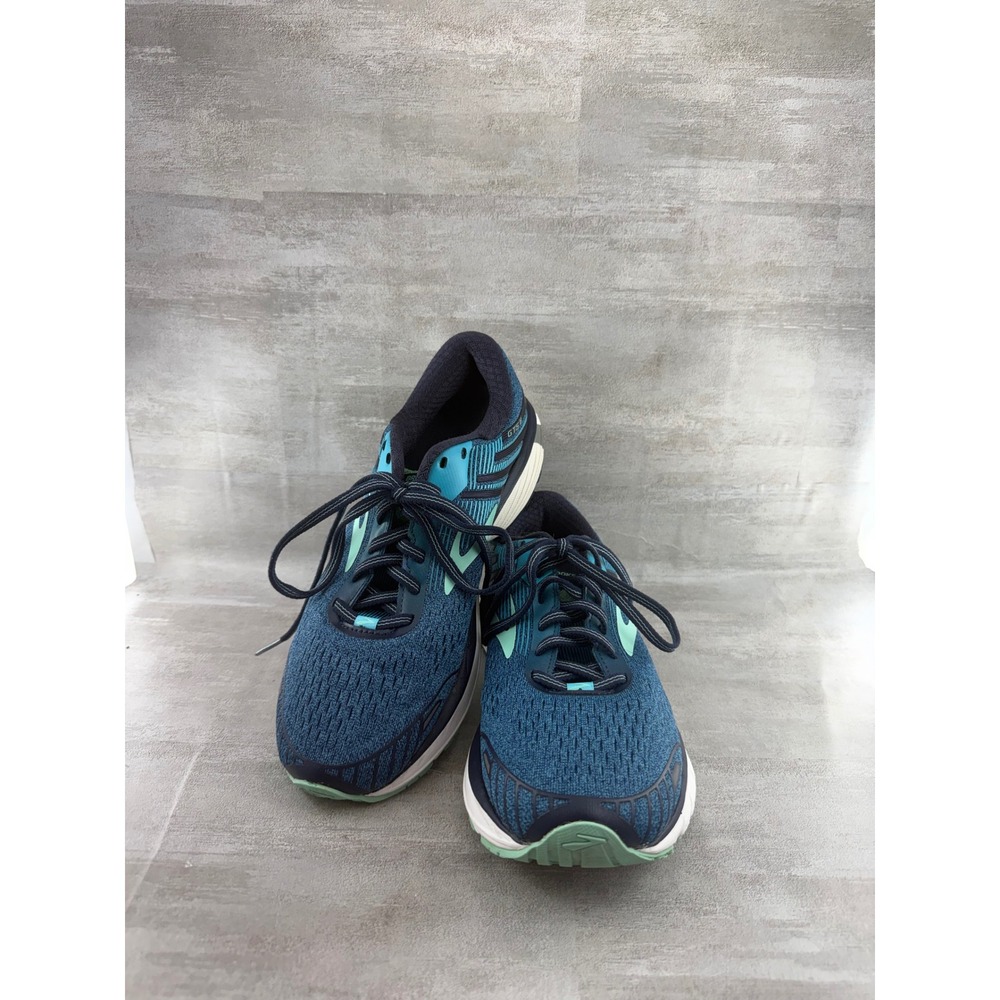 Brooks Adrenaline GTS 18 Women Running Shoes Navy Teal 1202681B495 Size 9